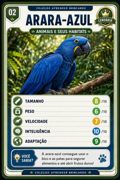 Animais e seus Habitats — exemplo visual 2