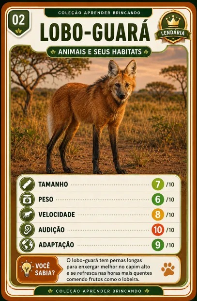 Animais e seus Habitats — exemplo visual 3