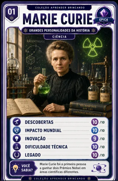 Grandes Personalidades da História — exemplo visual 2