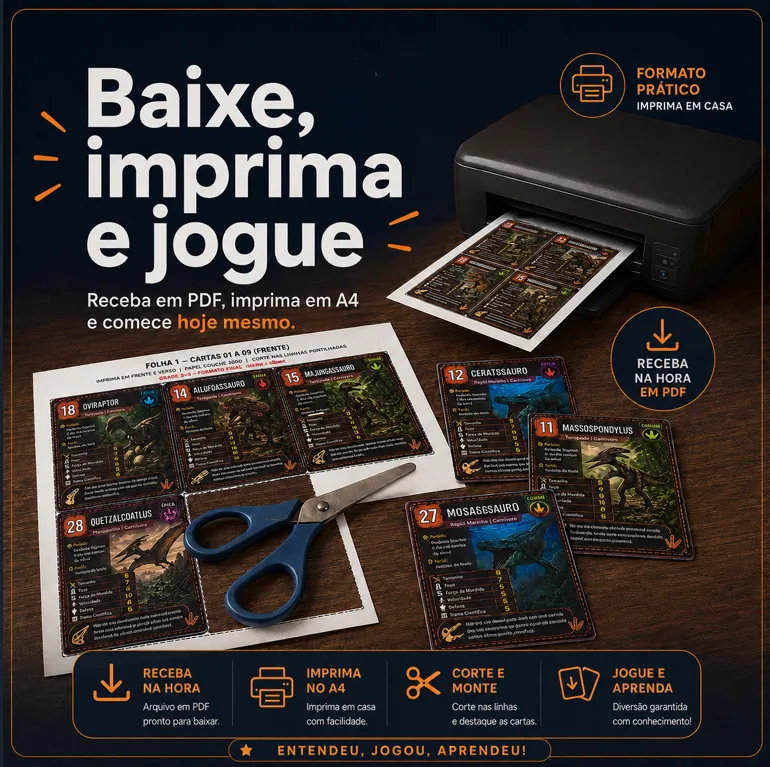 Baixe, imprima em A4 e jogue os jogos educativos em casa