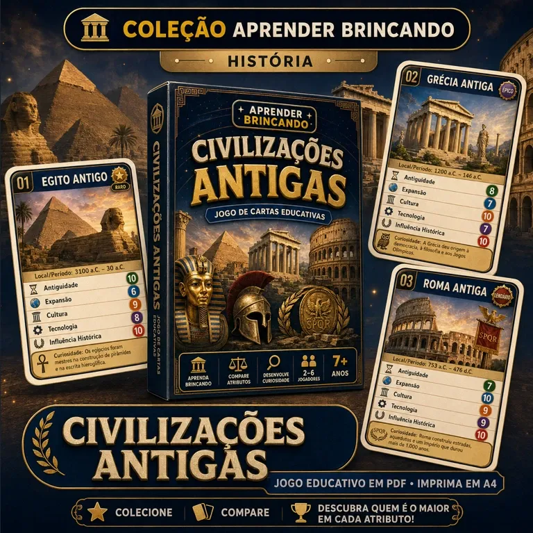 Jogo educativo Civilizações Antigas