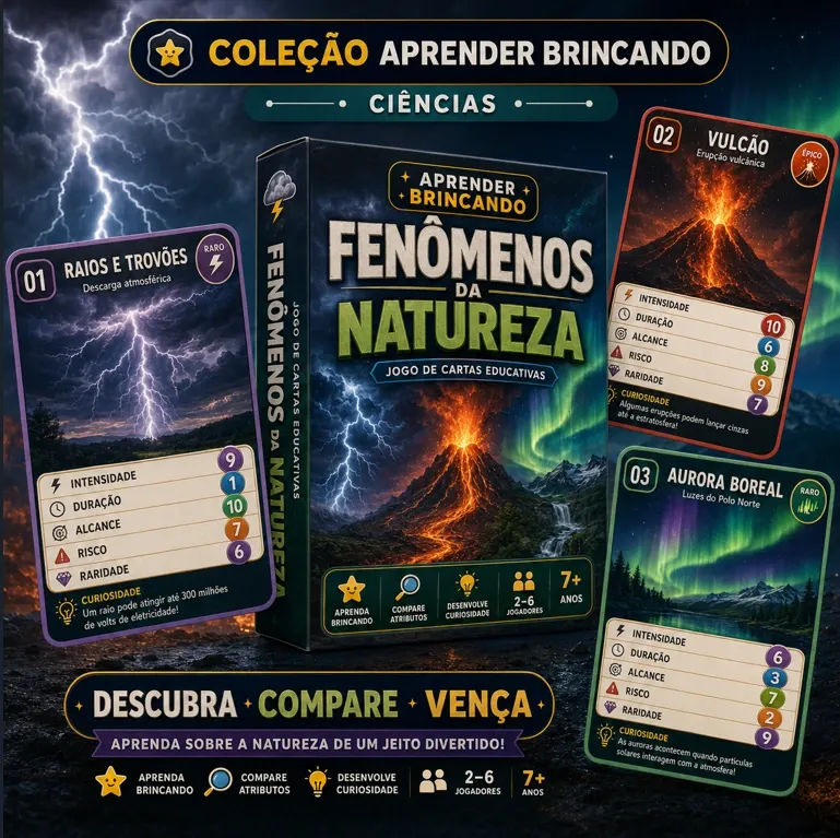 Jogo educativo Fenômenos da Natureza
