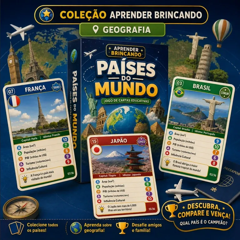 Jogo educativo Países do Mundo